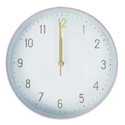 掛け時計 Marmo 電波時計 連続秒針 Wall Clock Plain ピンク I04-6154