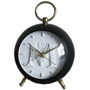 目覚まし時計 イニシャル 連続秒針 Initial Alarm Clock M BK-0002