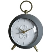 目覚まし時計 イニシャル 連続秒針 Initial Alarm Clock S BK-0006