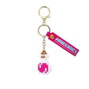 MCT-MA2-PK Minecraft（マインクラフト） マスコットキーホルダー ポーション ピンク