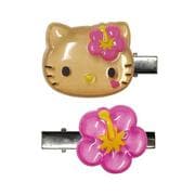 KT-PUC-HI サンリオキャラクターズ ぷっくりったいヘアクリップ 2P ハローキティ 日焼け