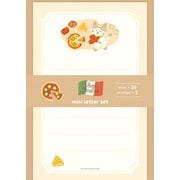 限定 ミニレターセット ピザにゃんこ イタリア LT742
