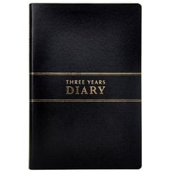3年連用日記 A5 黒 D1535