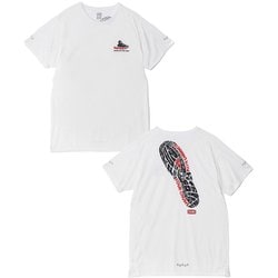 ランニングフットプリントTシャツ レディース ランニングウェア シャツ White（W001） WMサイズ CH11-2639