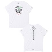 ランニングワンフォーチームTシャツ メンズ ランニングウェア シャツ White（W001） Lサイズ CH01-2640