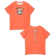 ランニングワンフォーチームTシャツ メンズ ランニングウェア シャツ Orange（D001） Lサイズ CH01-2640