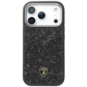 iPhone 17 Pro用 ケース 高級 カーボンファイバー バックカバー Magsafe充電対応 LB-TPUPCMIP17P-HU/D14-GD