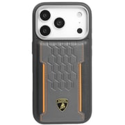 iPhone 17 Pro用 ケース 高級 本革 バックカバー Magsafe充電対応 オレンジライン LB-TPUPCMIP17P-RE/D1-OE