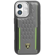 iPhone 17用 ケース 高級 本革 バックカバー Magsafe充電対応 グリーンライン LB-TPUPCMIP17-RE/D1-GN