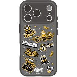 iPhone 17 Pro用 IIIIfit プランプフレーム ケース ミニオンズ 総柄 MINI-528A