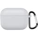 AirPods Pro 3用 カラビナ付きシリコンケース グレー APP3-SL-GY