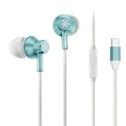 有線イヤホン String Snow USB Type-C グリーン