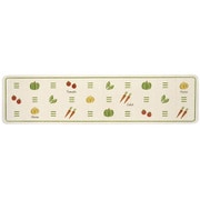 顔料ループ キッチンマット ベジタル 約縦45cm×横180cm グリーン
