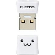 USBメモリ USB2.0 小型 キャップ付 16GB ホワイトフェイス MF-SU2C16GWHF