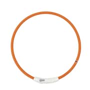 ループ セイフ LEDリング オレンジ 65cm [首輪タイプ USB充電式LEDライト]