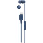 有線イヤホン USBタイプC対応 ブルー IER-EX15C L