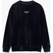 BAKUNE ベロア ロングスリーブ クルーネック ネイビー L 25FW