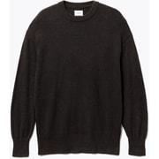 BAKUNE ソフトニット ロングスリーブ クルーネック ブラウン L-XL 25FW