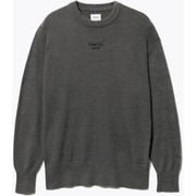 BAKUNE ソフトニット ロングスリーブ クルーネック ダークグレー S-M 25FW