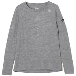 Wヨガホッジポッジロングスリーブ レディース フィットネス ヨガ シャツ CASHMERE GREY MELANGE(57G) XSサイズ SNWP04095
