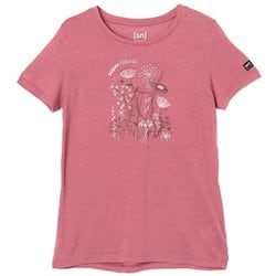 WロックフラワーTシャツ レディース フィットネス ヨガ シャツ MAUVEWOOD(86G) XSサイズ SNWP03186