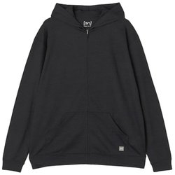 JP140エブリディジップアップフーディー ユニセックス フィットネス パーカー Jet Black Melange(I10) Lサイズ SNUJ10089