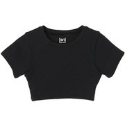 JPワッフルショートスリーブブラトップ レディース フィットネス ヨガ ブラトップ Smoke Black(J164) Mサイズ SNWJ10236