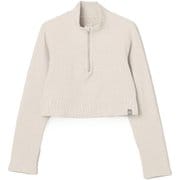 JPワッフルハーフジップトップ レディース フィットネス ヨガ シャツ Light Taupe(249) Mサイズ SNWJ10238
