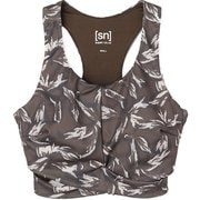 JPフロントクロスプリントブラトップ レディース フィットネス ヨガ ブラトップ Brown(955) Sサイズ SNWJ10240