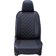 シートカバー 全席セット ムーヴ/ステラ キルト ブラック×ブルーステッチ 15EDA6566E