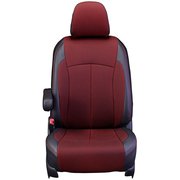 シートカバー 全席セット エスティマハイブリッド クロス ブラック×レッド 12WTC1533KA