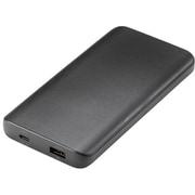モバイルバッテリー 10000mAh 薄型 USB-C/USB A 15W 充電ケーブル付属 PSE適合品 持ち運びしやすい ブラック BTL-RDC40BK