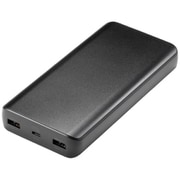 モバイルバッテリー 20000mAh 薄型 USB-C/USB A 15W 充電ケーブル付属 PSE適合品 持ち運びしやすい ブラック BTL-RDC41BK