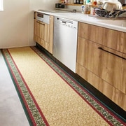 廊下敷き プリントマット ナタリア 約80×340cm ベージュ
