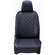シートカバー 全席セット レクサスRX キルト ブラック×ブルーステッチ 15ETB1105E