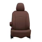 シートカバー 全席セット トライトン ライン ブラウン×アイボリーステッチ 43EMB7550NV