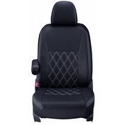 シートカバー 全席セット フォレスター ダイヤ ブラック×ホワイトステッチ 16EFB8154K
