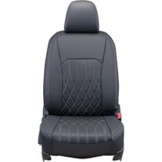 シートカバー 全席セット フォレスター ストリームステッチ ブラック×ホワイトステッチ 25EFB8154KW