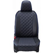シートカバー 全席セット IQ キルト ブラック×ブルーステッチ 15ETB1010E