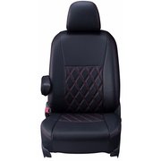 シートカバー 全席セット IQ ダイヤ ブラック×レッドステッチ 16ETB1010D