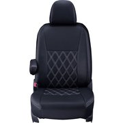 シートカバー 全席セット タント/タントカスタム ダイヤ ブラック×ホワイトステッチ 16EDA6518K