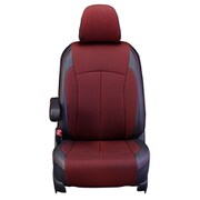 シートカバー 全席セット タントウェルカムシートリフト/タントウェルカムシートリフトカスタム/シフォン（福祉車両）クロス ブラック×レッド 12WDA6525KA