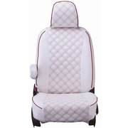 シートカバー 全席セット アテンザワゴン キルト ホワイト×レッドステッチ 15EZB7000W
