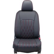 シートカバー 全席セット アテンザワゴン ストリームステッチ ブラック×レッドステッチ 25EZB7000KA