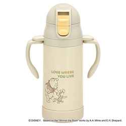 水筒 ストローステンマグ プー＆ピグレット 2way 保冷 軽量 350ml ストロー付き 子ども STWM3N