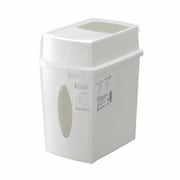 花粉症ゴミ箱 ティッシュケース付き ダストボックス F2670 W