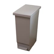 ゴミ箱 45L ペダルペール フタの開く向きを選べる パッキン付き ミルクティー
