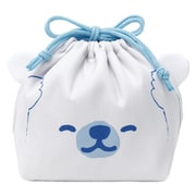 弁当袋 ぎゅっとランチきんちゃく 保冷 シロクマ KT-KAO-GYU-02