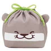 弁当袋 ぎゅっとランチきんちゃく 保冷 カワウソ KT-KAO-GYU-03