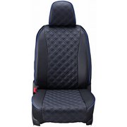 シートカバー 全席セット オデッセイ/オデッセイハイブリッド キルト ブラック×ブルーステッチ 15EHC2519E